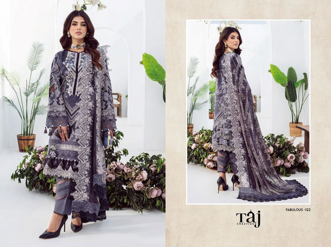 Taj Needle Wonder Pure Cotton Pakistani Suits Catalog
